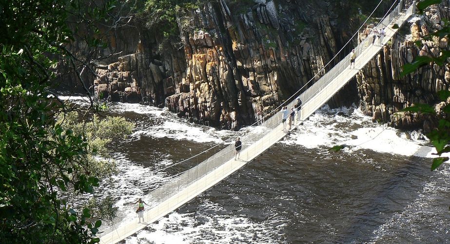 Tsitsikamma hangbruggen Zuid Afrika groepsrondreis 1